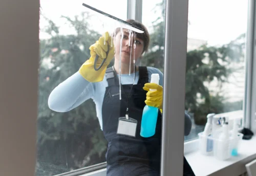 Nettoyage de vitres intérieures et extérieures à Poullaouen